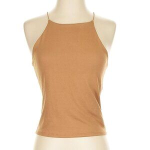 Gaze Women’s Tan Sleeveless Double Lined Top In Size Medium New with Tags